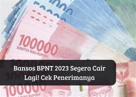 Bansos Bpnt November Cair Lagi Segera Cek Pemilik Ktp Ini Auto