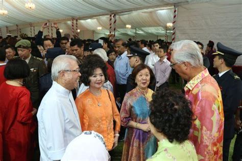 Taken At National Day Reception At The Istana Lawn Pictured