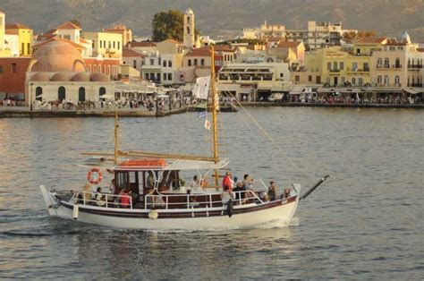 Chania Sunset Boat Cruise With Guide Getyourguide