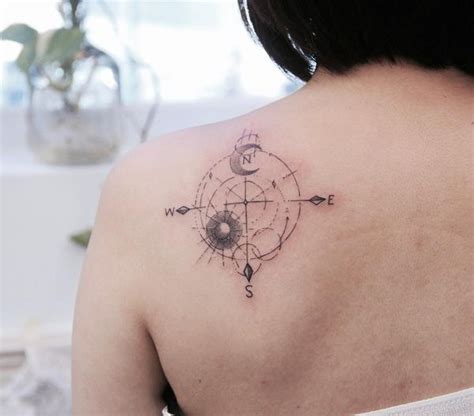 Vintage Compass Tattoo, Nautical Compass Tattoo, Simple Compass Tattoo ...