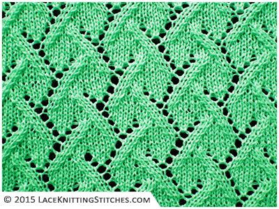 Lace Chart #9 🧶 Lace Knitting Stitches