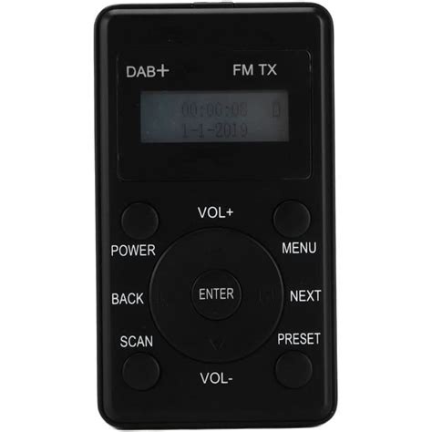 Récepteur Radio Numérique Pocket Radio Dab Dab Fm Avec Écouteur Pour