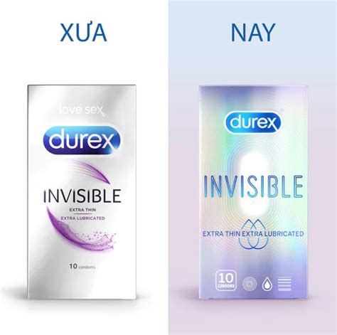 Bao Cao Su Durex Invisible Extra Thin Extra Lubricated Ch Nh H Ng