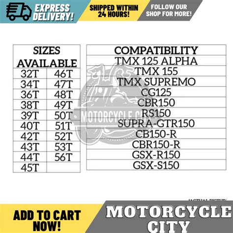 Tsr Rear Sprocket Driven Sprocket For Yamaha Crypton Rs