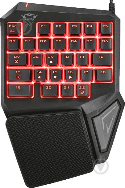 ᐉ Клавиатура Trust GXT 888 Assa Single Handed USB (22881) black ...