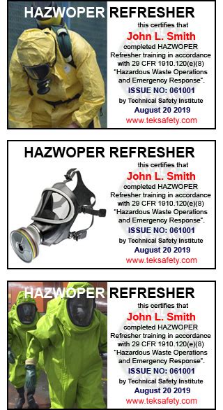 TOP HAZWOPER REFRESHER TRAINING & ONLINE OSHA CERTIFICATION