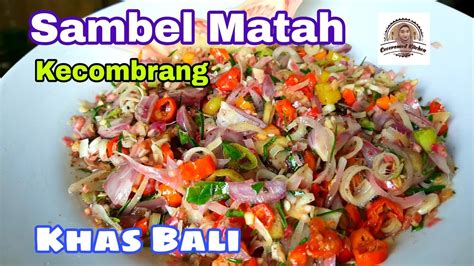 Sambel Matah Kecombrang Khas Bali Youtube