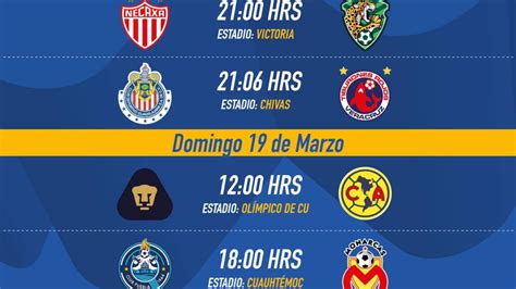 Liga Mx Fechas Y Horarios De La Jornada 11 Del Clausura 2017 De La