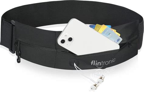 flintronic Ceinture de Course Etanche Léger Réglable Running Belt avec