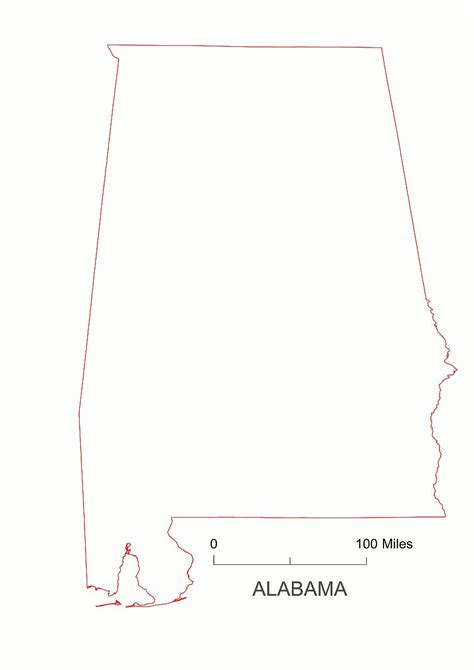 Alabama State Outline Vector At Getdrawings Free Download