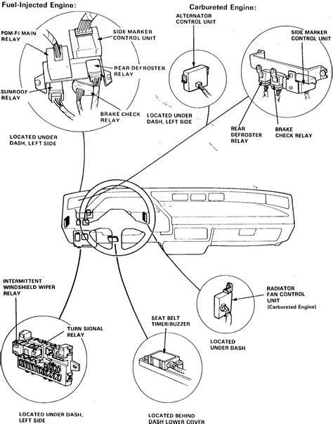 89 Honda Civic Main Relay Diagram Honda Civic Main Relay