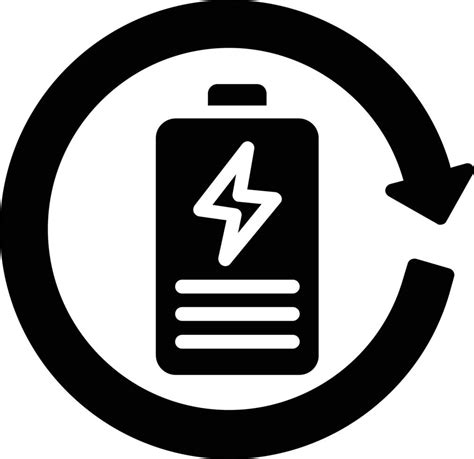 Battery Glyph Icon 10918377 Vector Art At Vecteezy