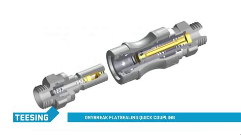 Dry Break Flat Sealing Quick Coupling Youtube