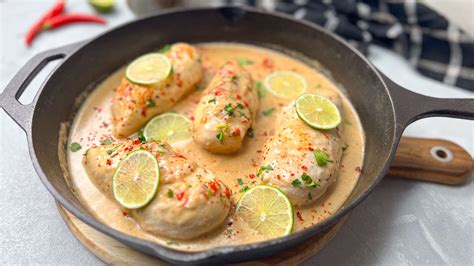 Einfaches Rezept H Hnchen In Kokos Limetten Sauce