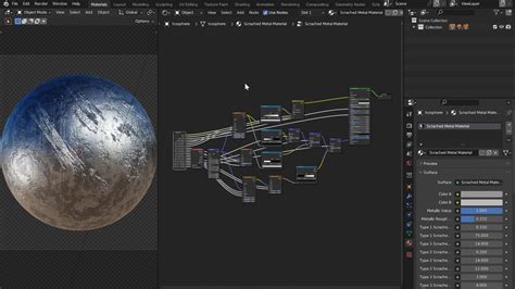 Artstation Procedural Scratched Metal Material Game Assets