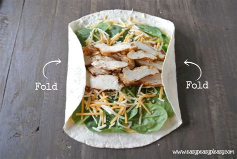 How To Roll A Picture Perfect Grilled Chicken Wrap - Easy Peasy Pleasy