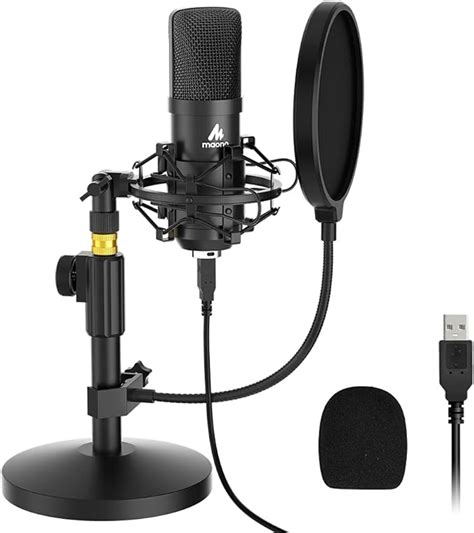 Maono Au A T Usb Podcasting Microphone With Microphone Stand Kit