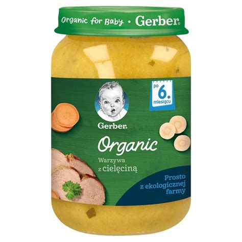 Gerber Organic Warzywa Z Ciel Cin Dla Niemowl T Po Miesi Cu G