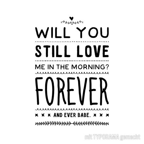 will you still love me - William King