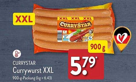 Currystar Currywurst Xxl Angebot Bei ALDI Nord 1Prospekte De