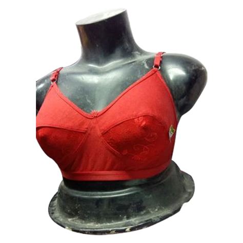 Nylon Plain Ladies Cotton Red Bra For Daily Wear 30 40 At Best Price