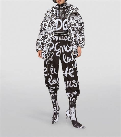 Dolce And Gabbana Multi Graffiti Logo Sweatpants Harrods Uk