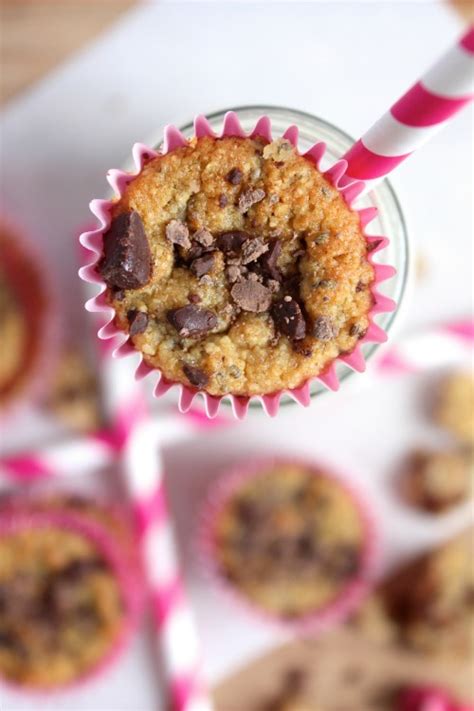 Vegan Flourless Vanilla Spiked Choc Chip Chia Mini Muffins Better