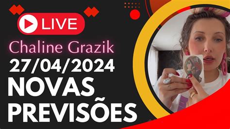 NOVAS PREVISÕES LIVE COMPLETA Chaline Grazik vidente previsão