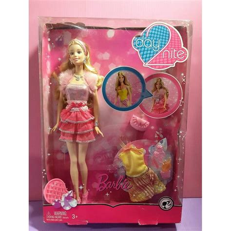 【保留給 Yunn29081139】芭比娃娃 日夜換裝 粉嫩派對芭比（盒損）glam Day Night Barbie 蝦皮購物