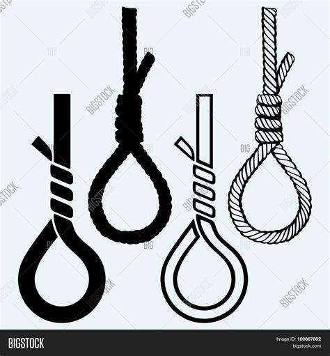 Rope Noose Hangmans Vector And Photo Free Trial Bigstock