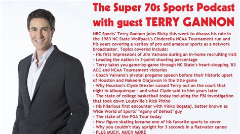 The Super 70s Sports Podcast #37: Terry Gannon | Super 70s Sports Podcast