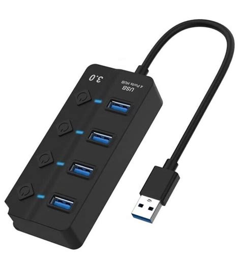 Разветвитель адаптер переходник USB HUB Хаб Fixtor 4 порта USB 3.0 ...