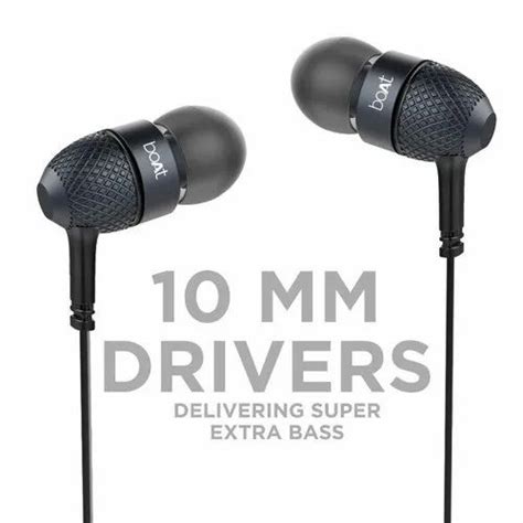 Mobile Black Boat Bassheads In Ear Super Extra Bass Headphones At