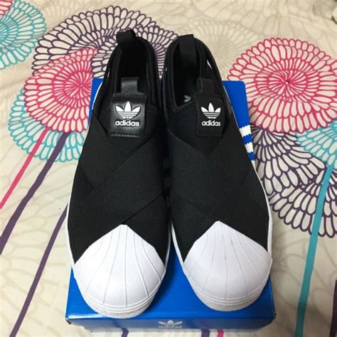 Adidas Superstar Slip On Women S Fashion Footwear Flipflops And Slides On Carousell