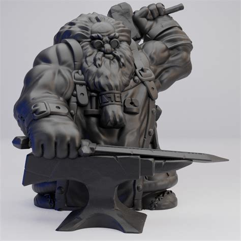 Hot Goblin ドワーフ鍛冶師 ミニチュア ホットゴブリン TRPG 鍛造