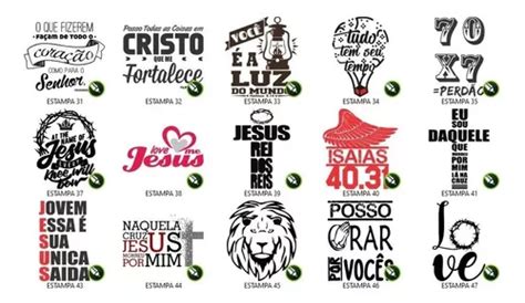 Estampas Gospel Evang Licas Vetores Sublima O Em Corel Venda Em