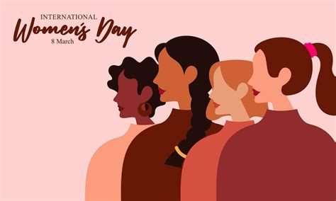 Happy International Womens Day Vector Illustration Of Women With Different Cultures 36596013