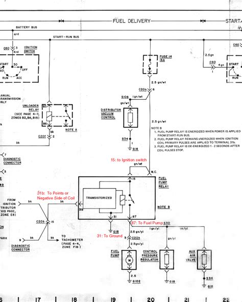 Fuel Pump Relay Wiring Schematic