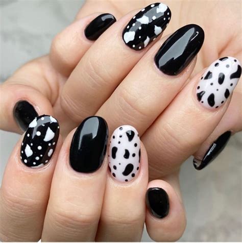 50 Beautiful Black And White Nail Designs The Glossychic