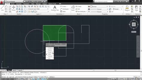 How To Measure Your Work In Autocad Youtube