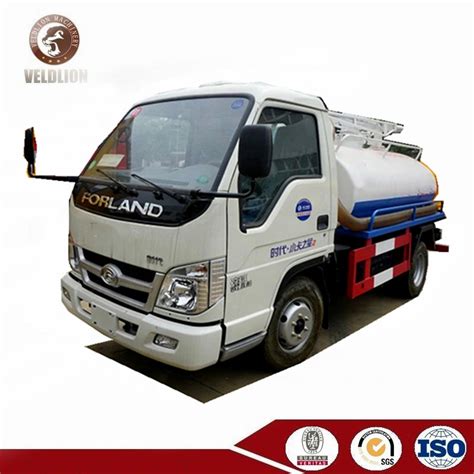 Foton Forland 4X4 Small 2m3 2cbm 2000L 2000 Litres Septic Tank Truck