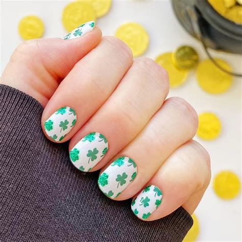 Amazon Pcs St Patrick S Day Press On Nails Short Square Fake