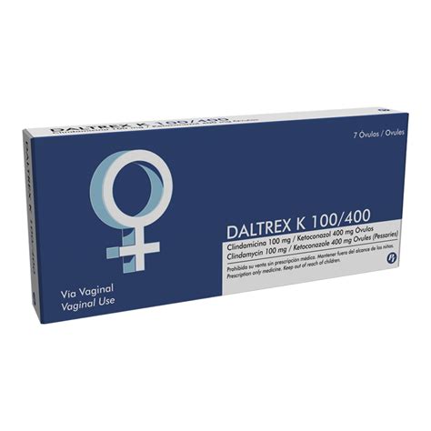 Daltrex K 100400 Clindamicina Ketoconazol Óvulos — Pharmatech