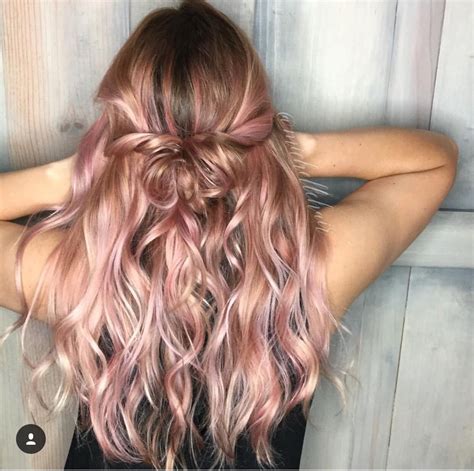 Examples Of Rose Gold Balayage Eazy Glam