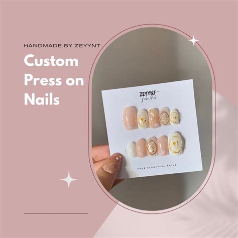 Jual Custom Press On Nails Handmade By Zeyynt Fake Nails Custom