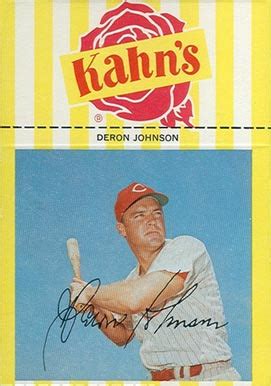 1967 Kahn S Wieners Deron Johnson Baseball VCP Price Guide