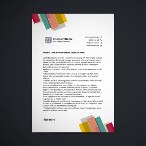 Letterhead Template Design Eps Vector Uidownload