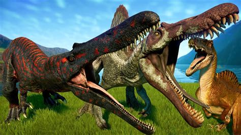 Spinosaurus Vs Baryonyx Vs Suchomimus Vs Spinoraptor Jurassic World