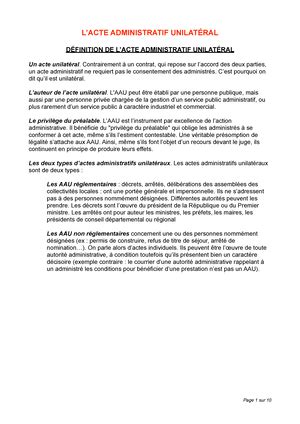 Droit Admin TD 2 DROIT ADMINISTRATIF SÉANCE 2 FICHE D ARRÊT