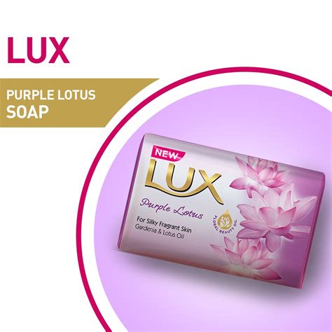 Buy Lux Purple Lotus Bar Soap For Silky Fragrant Skin With Gardenia